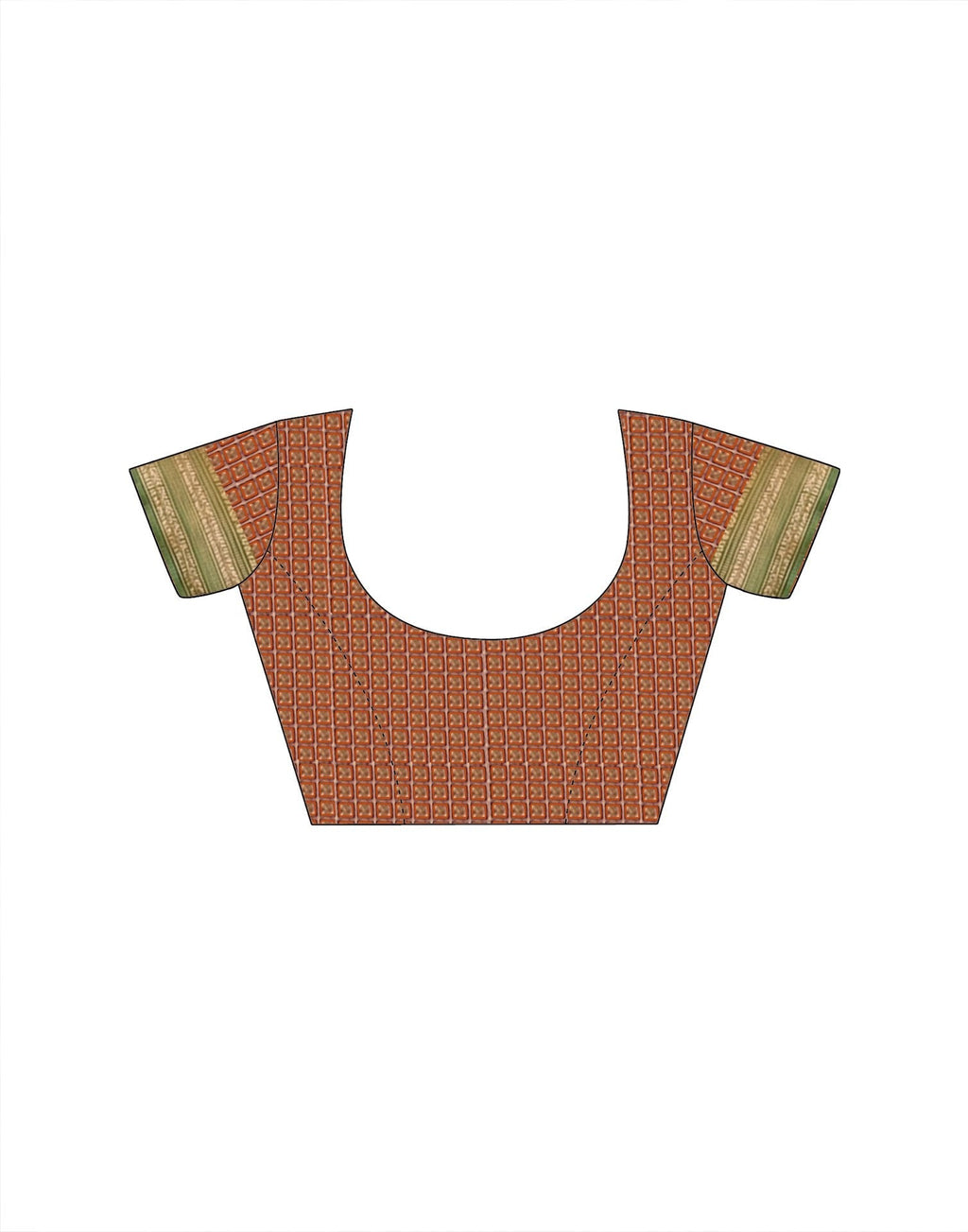 Orange Silk Woven Kanjivaram Saree