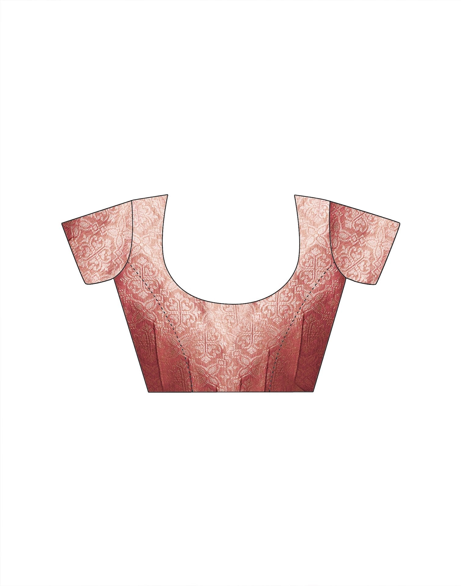 Dusty Rose Pink Tissue Silk Woven Banarasi Saree